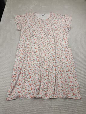 Lands End Night Gown Womens 3X Floral Print Spring Summer